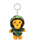 A BATHING APE BABY MILO STORE BABY PLUSH DOLL MILO ALL FRIENDS CAMO HOODIE KEYCHAIN - happyjagabee store