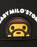A BATHING APE BABY MILO STORE BABY MILO EMBROIDERY PANEL CAP