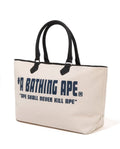 A BATHING APE A BATHING APE CANVAS TOTE BAG
