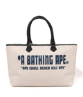A BATHING APE A BATHING APE CANVAS TOTE BAG