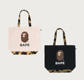 A BATHING APE 1ST CAMO APE HEAD TOTE BAG