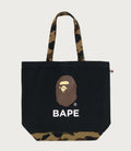 A BATHING APE 1ST CAMO APE HEAD TOTE BAG