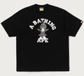 A BATHING APE BABY MILO SHARK SEIJIN COLLEGE RELAXED FIT TEE