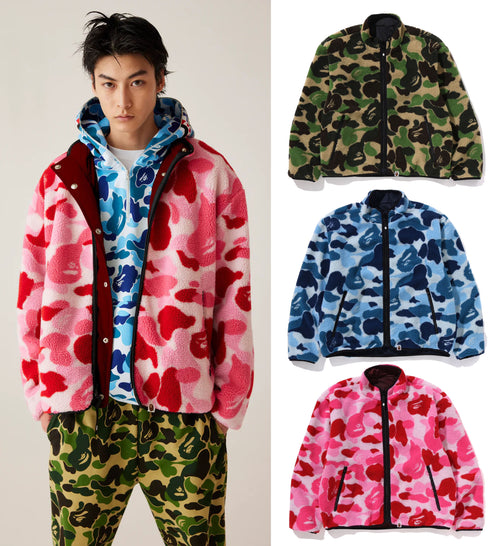 A BATHING APE ABC CAMO BOA RIPSTOP REVERSIBLE JACKET
