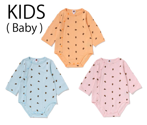 A BATHING APE BAPE KIDS BABY MILO MONOGRAM BODYSUIT