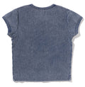 A BATHING APE Ladies' APE HEAD ONE POINT INDIGO CROPPED TEE