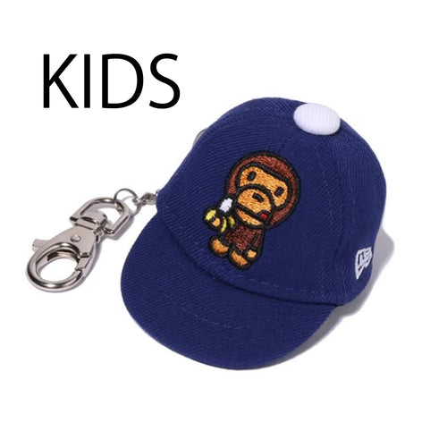 A BATHING APE BAPE KIDS BABY MILO BANANA NEW ERA CAP KEY CHAIN