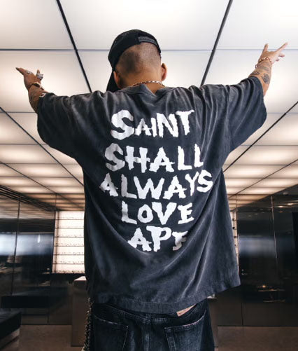 A BATHING APE BAPE x SAINT MXXXXXX S.S.A.L.A TEE – happyjagabee store