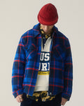A BATHING APE BAPE CHECK CPO ZIP JACKET