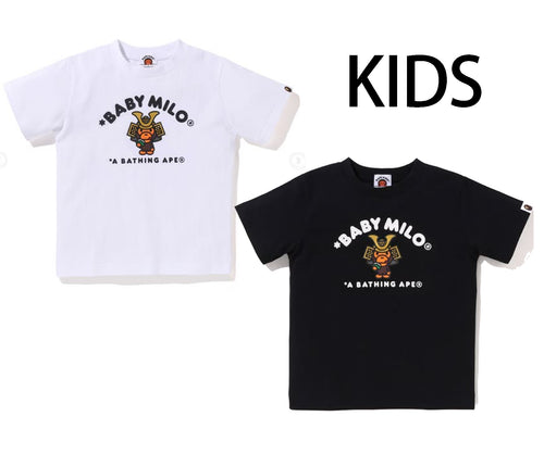 A BATHING APE BAPE KIDS KABUTO BABY MILO COLLEGE TEE