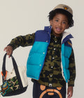 A BATHING APE BAPE KIDS BABY MILO REVERSIBLE DOWN VEST