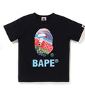 A BATHING APE BAPE KIDS CARP STREAMER PHOTO APE HEAD TEE