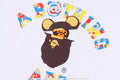 A BATHING APE BAPE x MEDICOM TOY 30TH ANNIV. COLLEGE MILO TEE