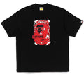 A BATHING APE GRAFFITI APE HEAD RELAXED FIT TEE