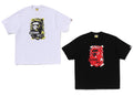 A BATHING APE GRAFFITI APE HEAD RELAXED FIT TEE