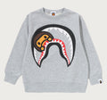 A BATHING APE BAPE KIDS MILO SHARK CREWNECK SWEAT SHIRT