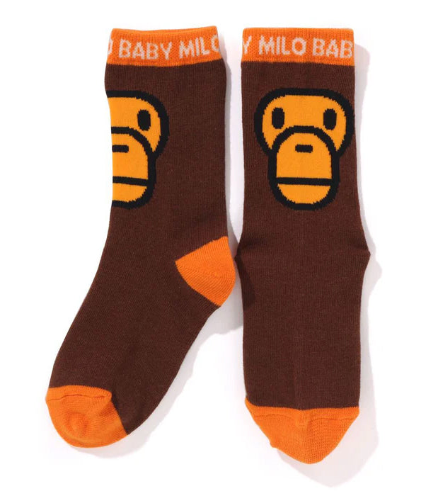 A BATHING APE BAPE KIDS MILO FACE SOCKS - happyjagabee store