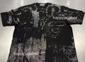 A BATHING APE METALLIC COATED OVERALL PRINT RELAXED FIT TEE