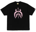 A BATHING APE SPRAY SHARK RELAXED FIT TEE