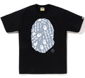 A BATHING APE JAPANESE CLOUD CAMO LABEL TEE