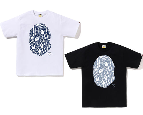A BATHING APE JAPANESE CLOUD CAMO LABEL TEE