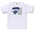 A BATHING APE JAPANESE CLOUD CAMO BAPE FACE TAG TEE