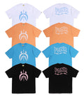 A BATHING APE SPRAY SHARK RELAXED FIT TEE