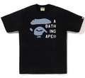 A BATHING APE JAPANESE CLOUD CAMO BAPE FACE TAG TEE