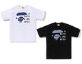 A BATHING APE JAPANESE CLOUD CAMO BAPE FACE TAG TEE