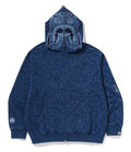 A BATHING APE CLOUD CAMO TIGER UPCYCLED RELAXED FIT FULL ZIP HOODIE