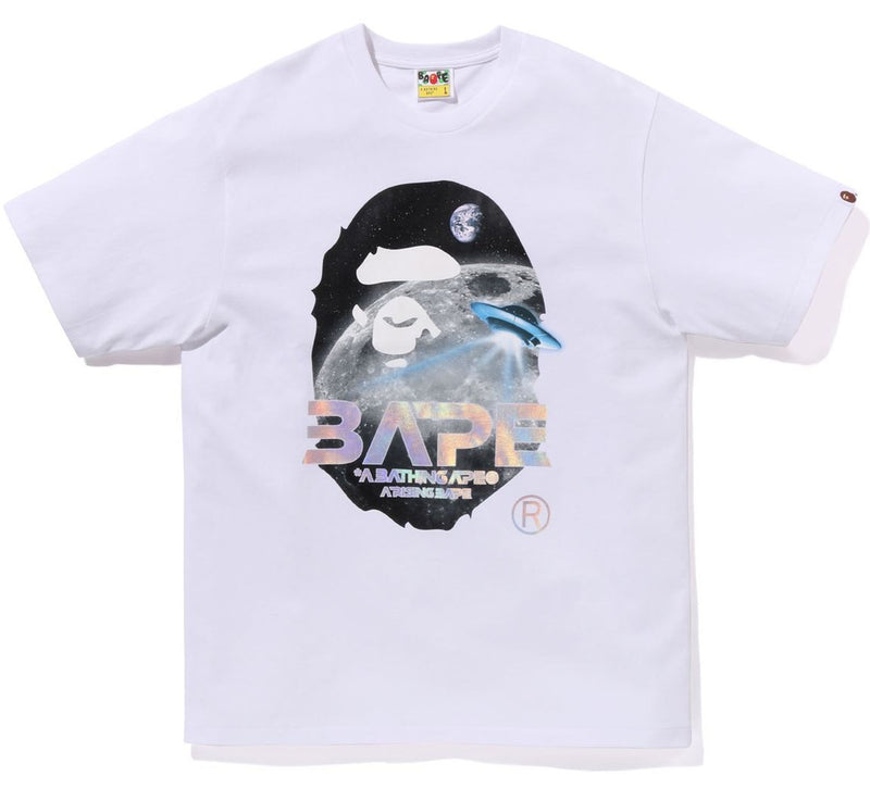 A BATHING APE MOON PHOTO APE HEAD TEE