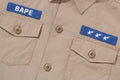 A BATHING APE BAPE KIDS BABY MILO MILITARY SHIRT