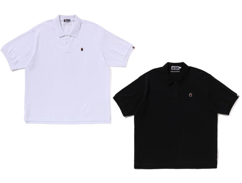 A BATHING APE ONE POINT RELAXED FIT POLO SHIRT
