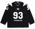 A BATHING APE LINE CAMO MULTI LOGO CROPPED FIT FOOTBALL JERSEY