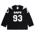 A BATHING APE LINE CAMO MULTI LOGO CROPPED FIT FOOTBALL JERSEY