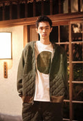 A BATHING APE A RISING BAPE MILITARY SHARK FULL ZIP HOODIE