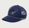 A BATHING APE APE HEAD CRYSTAL MESH CAP