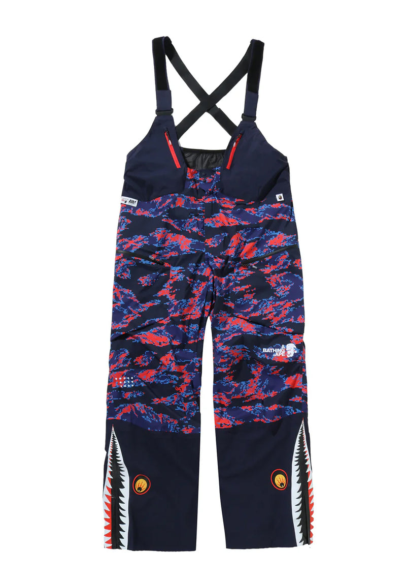 A BATHING APE BAPE BY KAZUKI KURAISHI 3-LAYER POWDER BIB PANTS