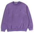 A BATHING APE GARMENT DYE ONE POINT RELAXED FIT CREWNECK SWEAT SHIRT