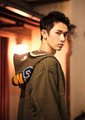 A BATHING APE A RISING BAPE MILITARY SHARK FULL ZIP HOODIE