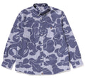 A BATHING APE STRIPE CAMO RELAXED FIT SHIRT