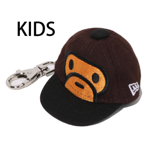 A BATHING APE BAPE KIDS MILO FACE NEW ERA CAP KEY CHAIN - happyjagabee store