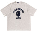 A BATHING APE WASHED CLOUD CAMO COLLEGE RELAXED FIT TEE