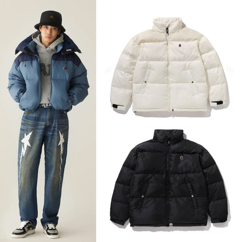 A BATHING APR ONE POINT RELAXED FIT DOWN JACKET