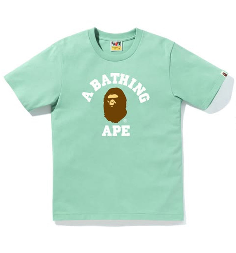 A BATHING APE Ladies' COLLEGE TEE - happyjagabee store