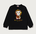 A BATHING APE BAPE KIDS MILO MULTI DINOSAUR PATTERN BABY MILO LS TEE