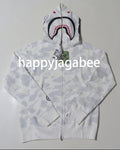 A BATHING APE CITY CAMO SHARK REGULAR FIT FULL ZIP HOODIE