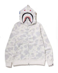 A BATHING APE CITY CAMO SHARK REGULAR FIT FULL ZIP HOODIE