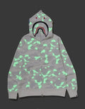 A BATHING APE CITY CAMO SHARK REGULAR FIT FULL ZIP HOODIE