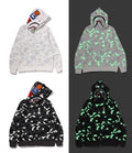 A BATHING APE CITY CAMO SHARK REGULAR FIT FULL ZIP HOODIE